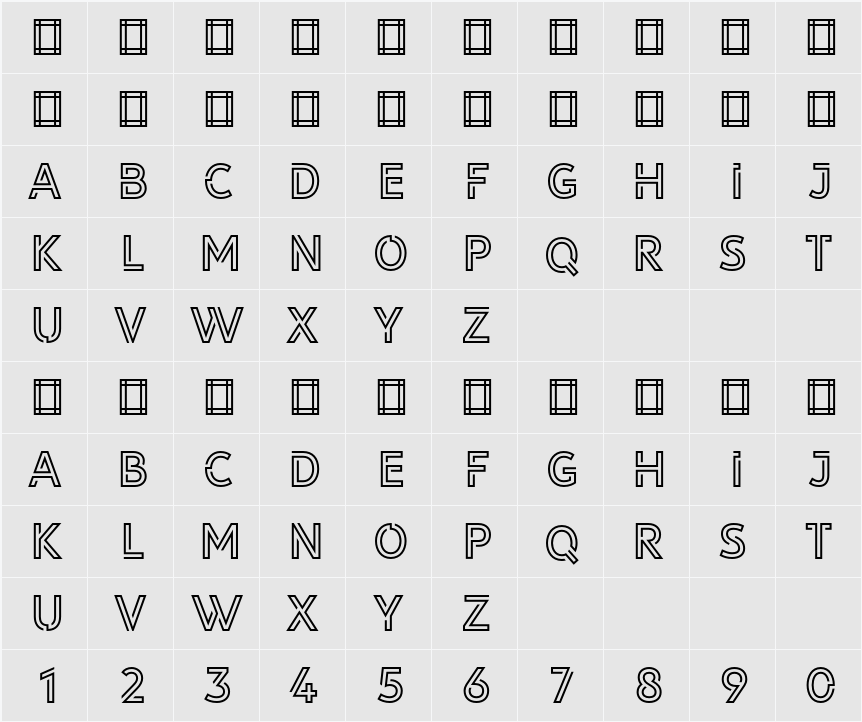 LIBRARY 3 AM 字符映射表