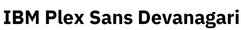 IBM Plex Sans Devanagari
