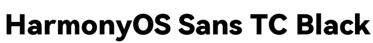 HarmonyOS Sans TC Black