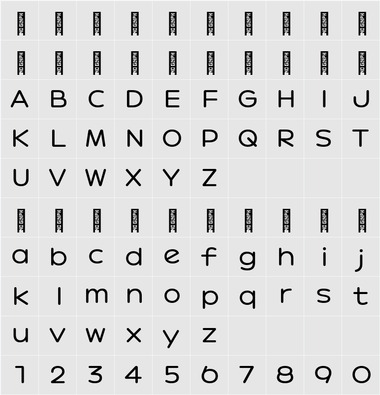 G8321 Medium 字符映射表