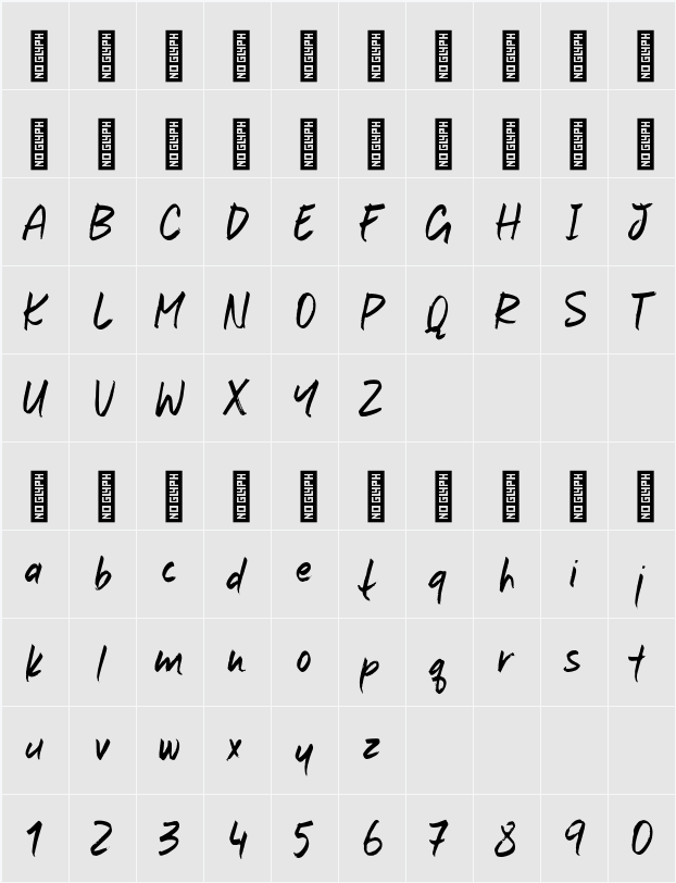 Marker Mark 字符映射表