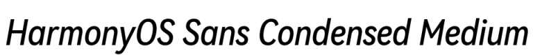HarmonyOS Sans Condensed Medium