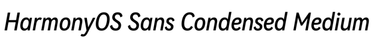 HarmonyOS Sans Condensed Medium