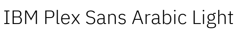 IBM Plex Sans Arabic Light