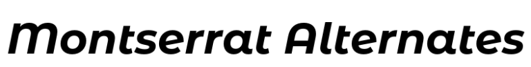 Montserrat Alternates