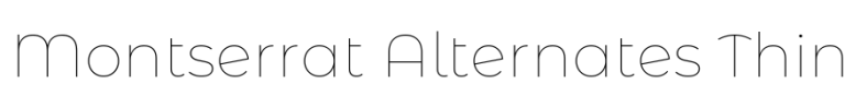 Montserrat Alternates Thin