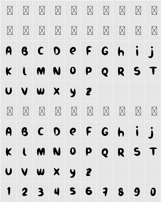 Burukuduk 字符映射表