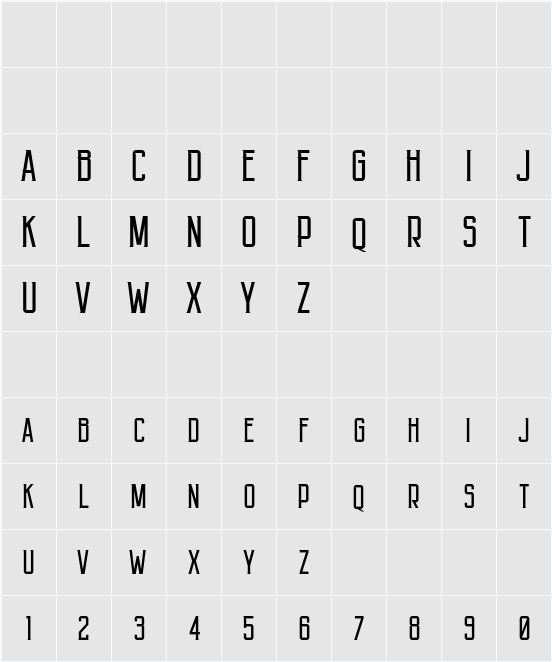 Angkasa 字符映射表