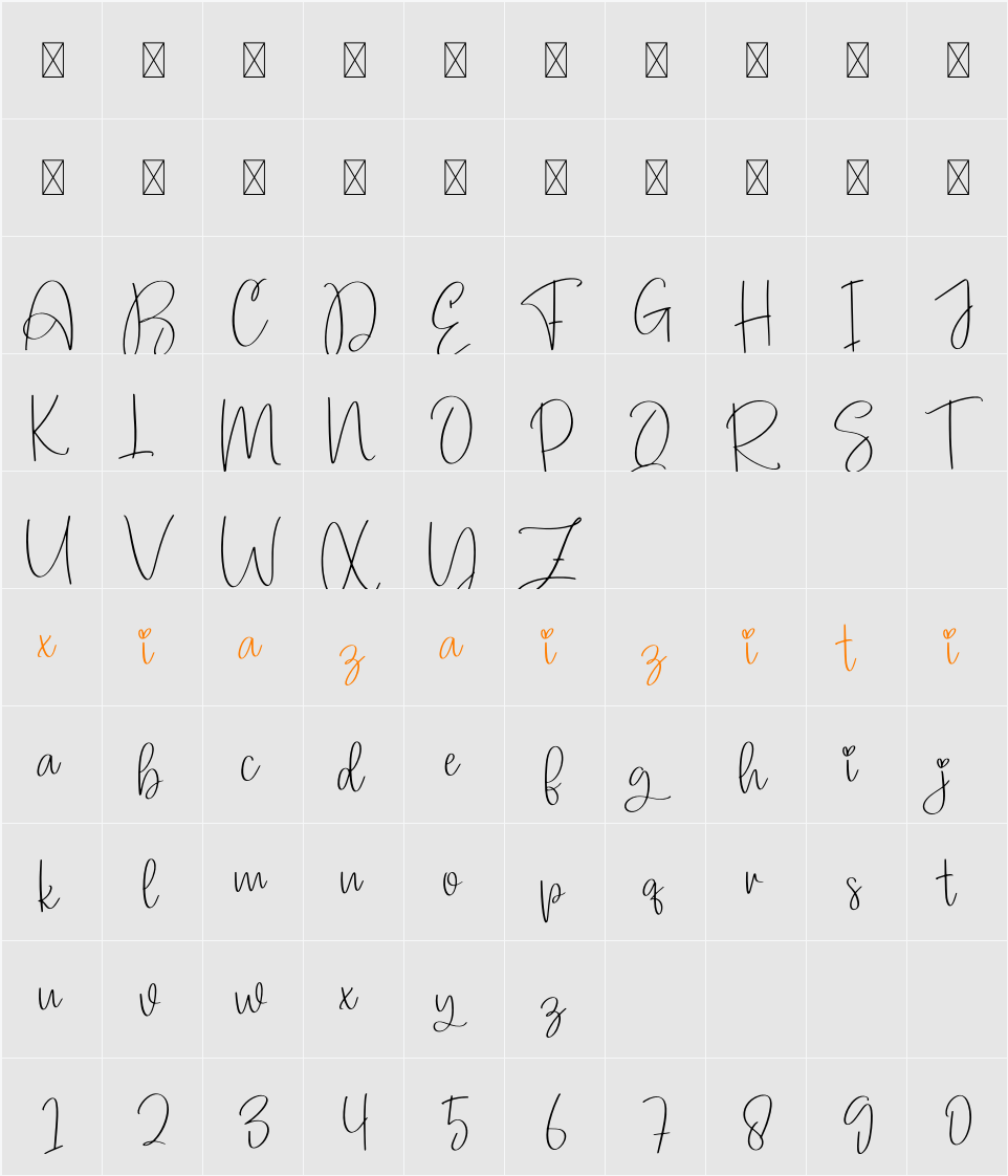 Background 字符映射表