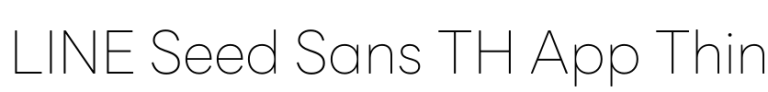 LINE Seed Sans TH App Thin