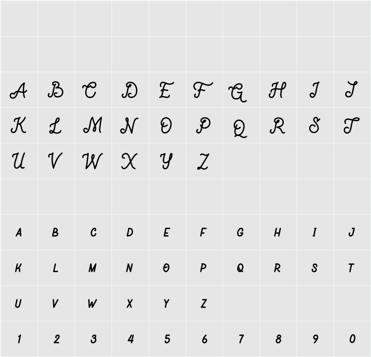 Nocturne 字符映射表
