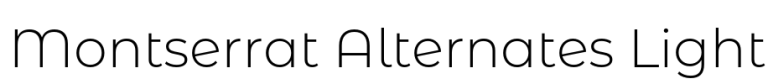 Montserrat Alternates Light