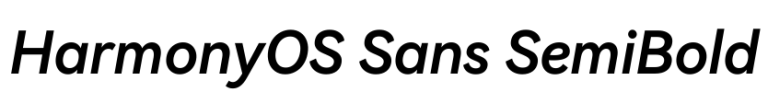 HarmonyOS Sans SemiBold