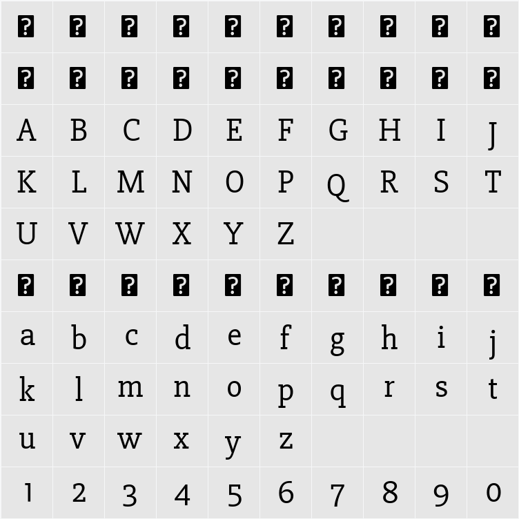 Slabo 27px 字符映射表