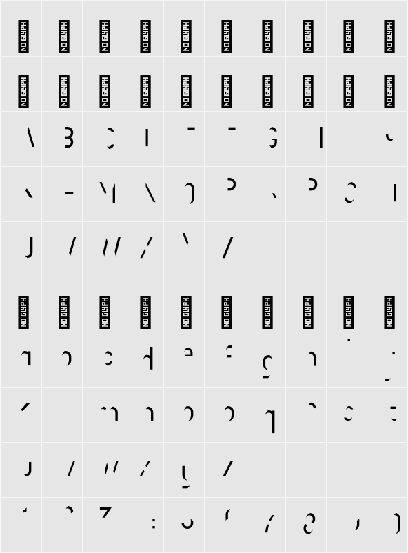 Boisu Fill 字符映射表