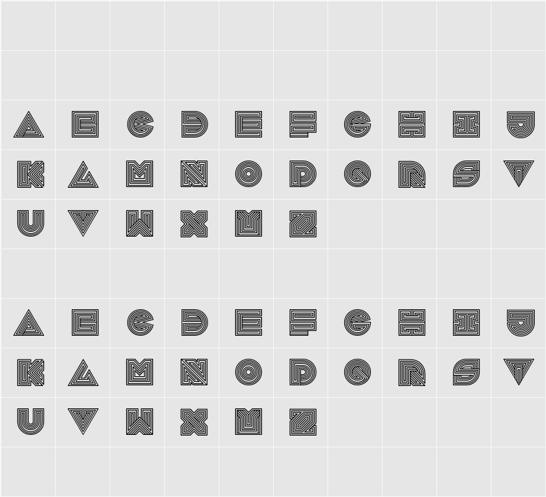 庆科FS霓虹灯英文体-商用免费-微信公众号-庆科的字 字符映射表
