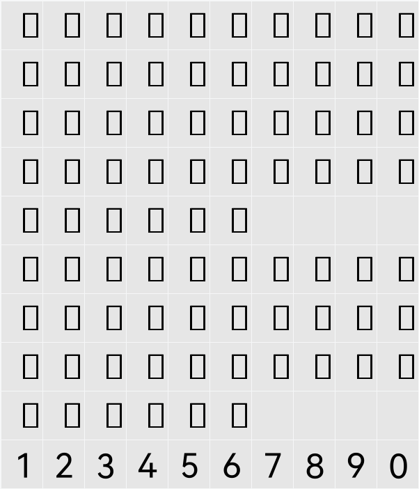 HarmonyOS Sans Naskh Arabic UI 字符映射表