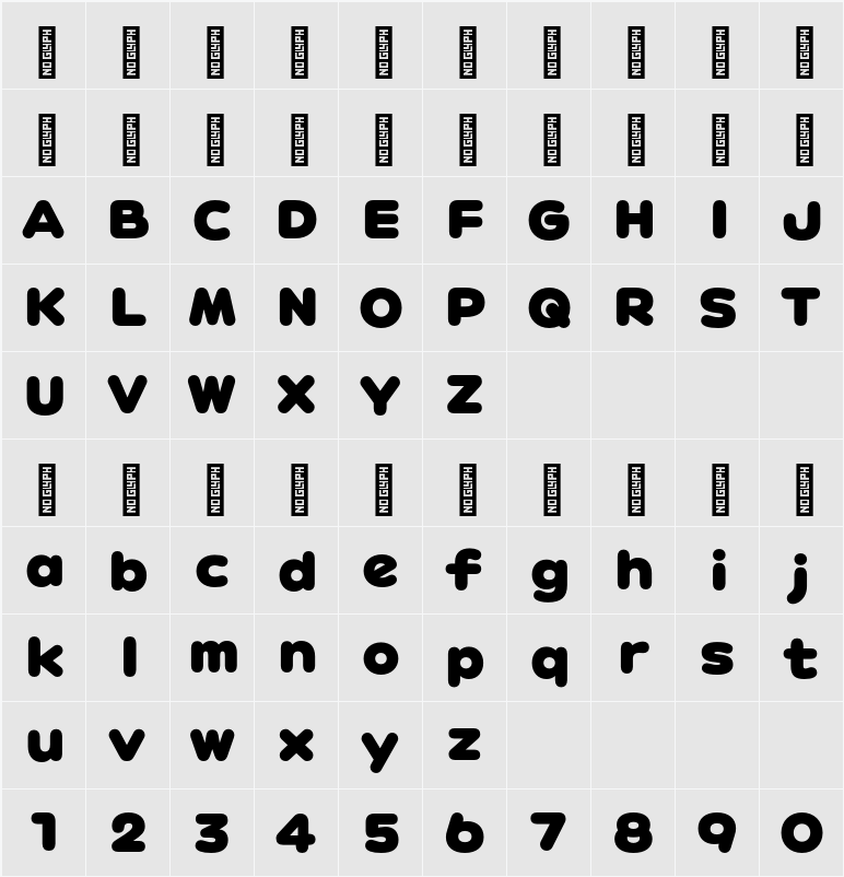 G8321 Black 字符映射表