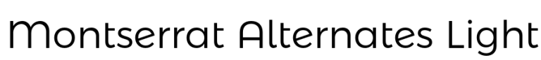 Montserrat Alternates Light