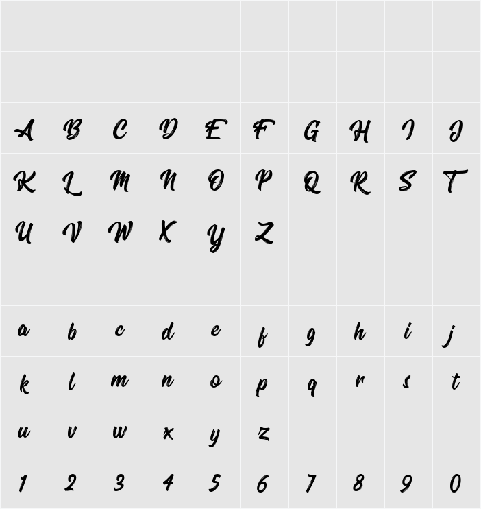 Oraqle Script 字符映射表