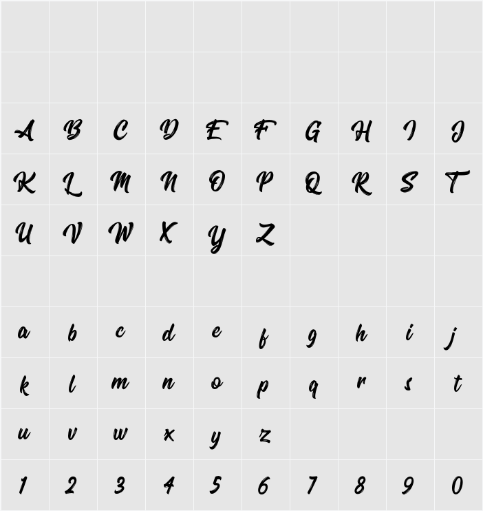 Oraqle Script 字符映射表