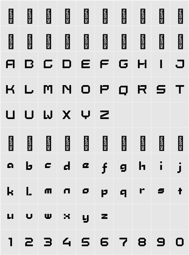 Jam mono 字符映射表