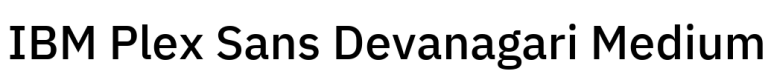 IBM Plex Sans Devanagari Medium