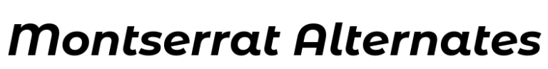 Montserrat Alternates