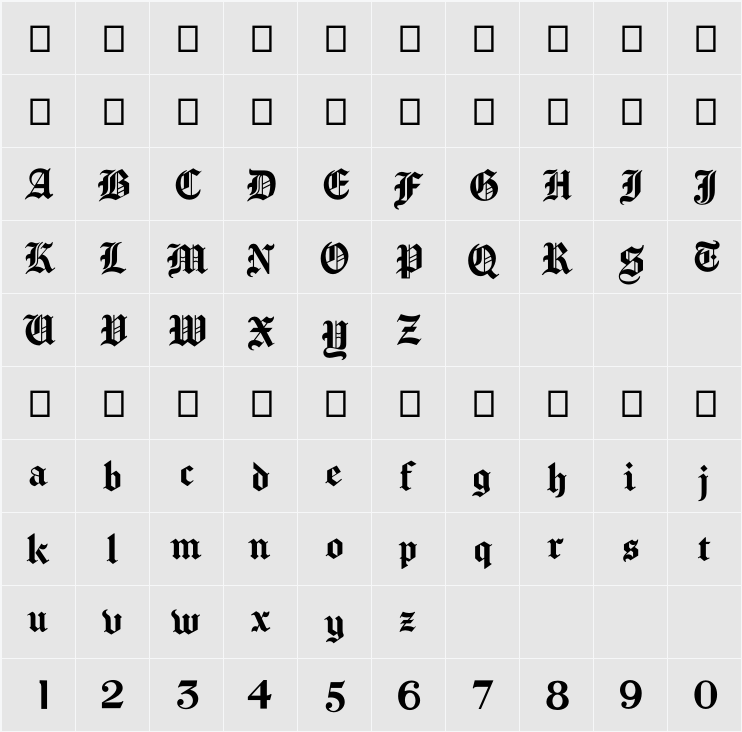 Chomsky 字符映射表