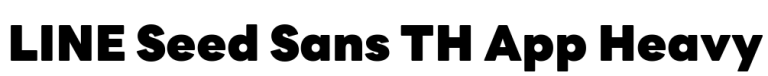 LINE Seed Sans TH App Heavy