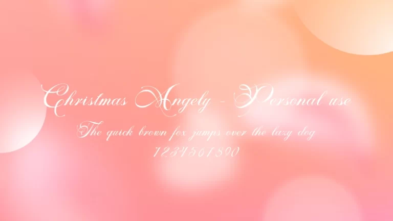 Christmas Angely – Personal use