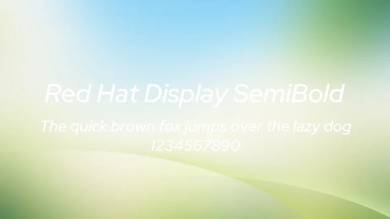 Red Hat Display SemiBold