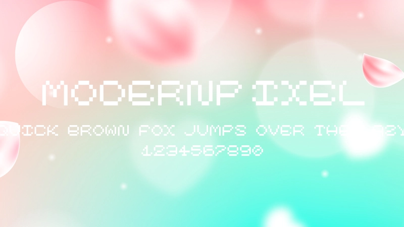 ModernPixel 字体预览图