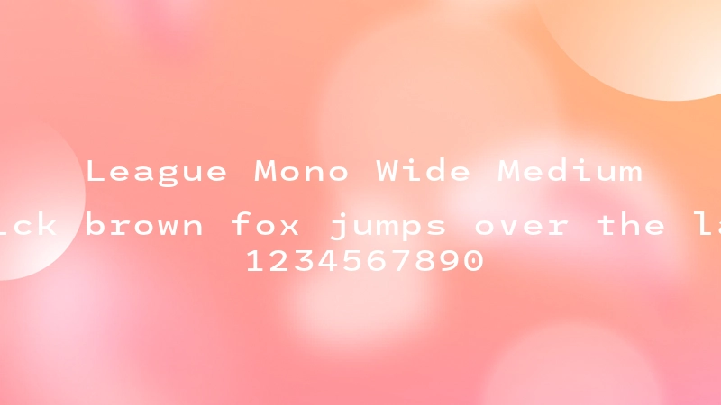 League Mono Wide Medium 字体预览图