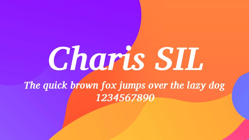 Charis SIL 字体预览图
