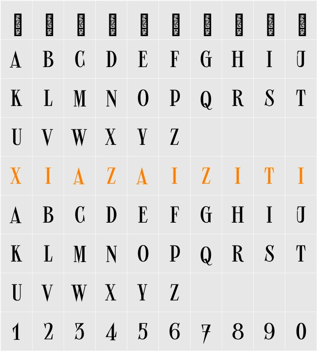 Picaflor 16 pt 字符映射表