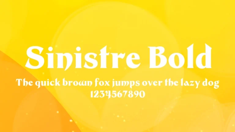 Sinistre Bold