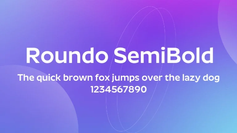 Roundo SemiBold