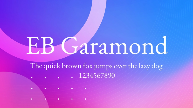 EB Garamond 字体预览图
