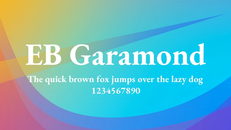 EB Garamond 字体预览图