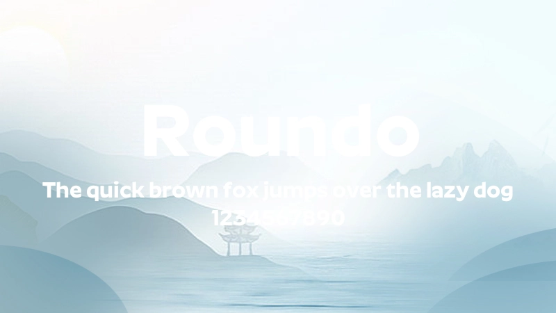 Roundo 字体预览图
