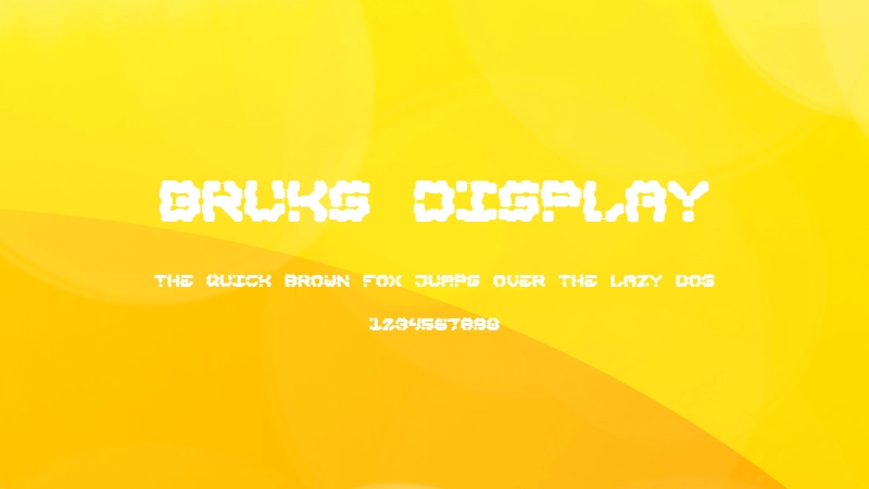 Bruks Display 字体预览图