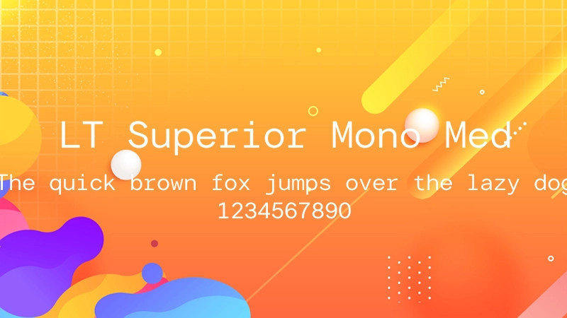 LT Superior Mono Med 字体预览图