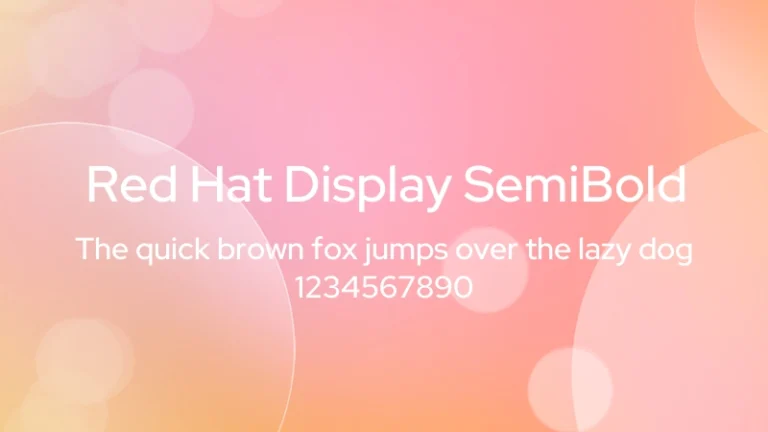 Red Hat Display SemiBold
