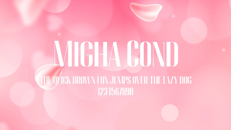 Migha Cond 字体预览图