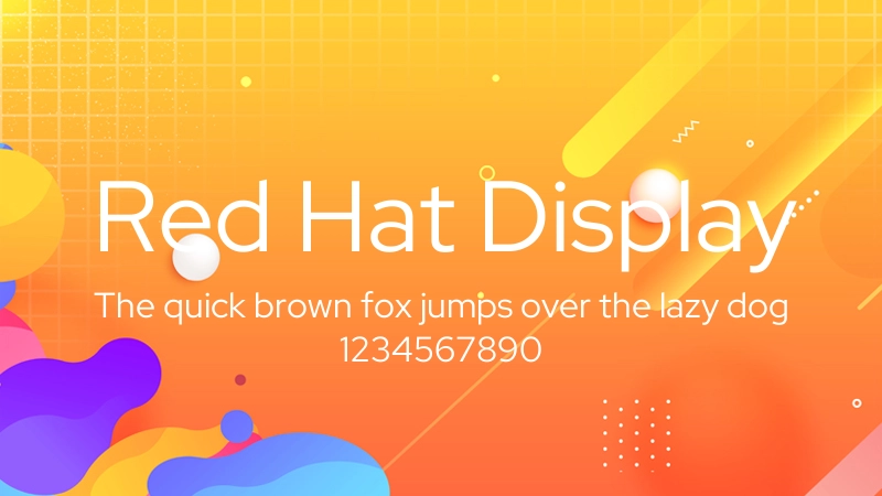 Red Hat Display 字体预览图