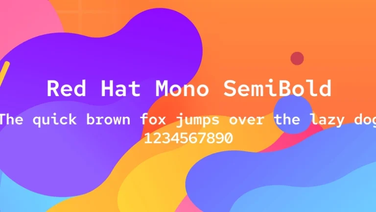 Red Hat Mono SemiBold