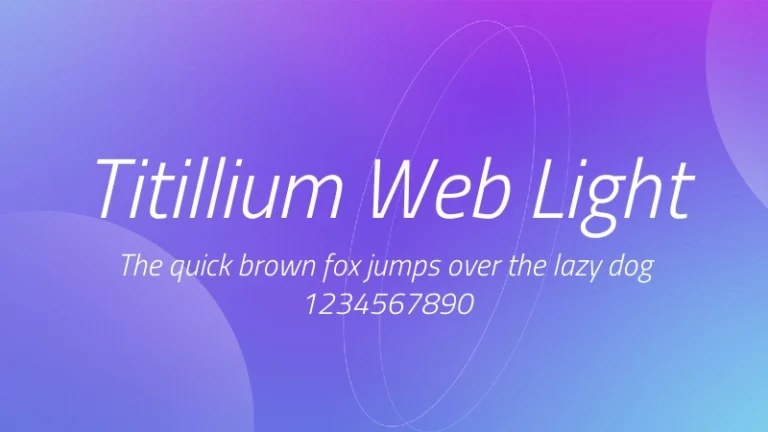 Titillium Web Light