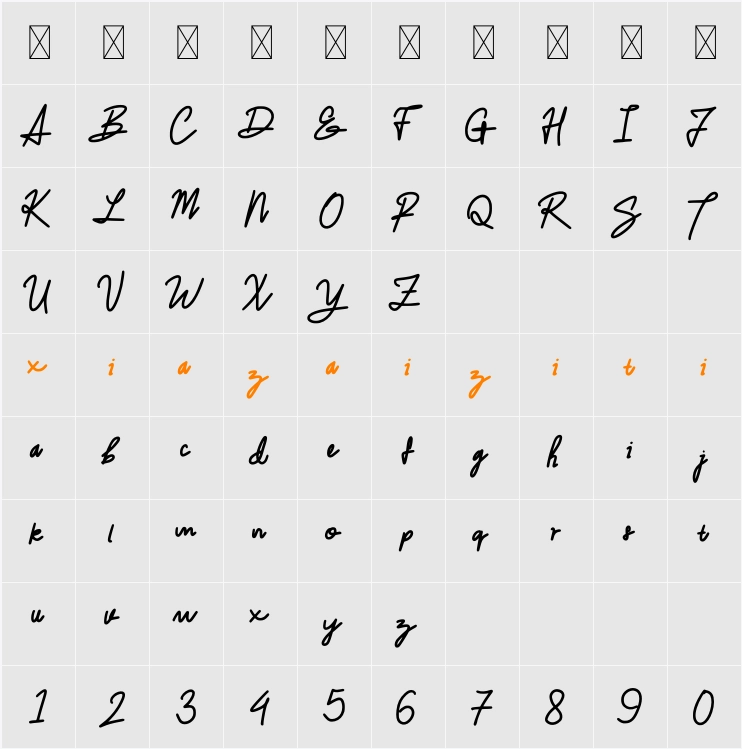 Ampunsuhu 字符映射表