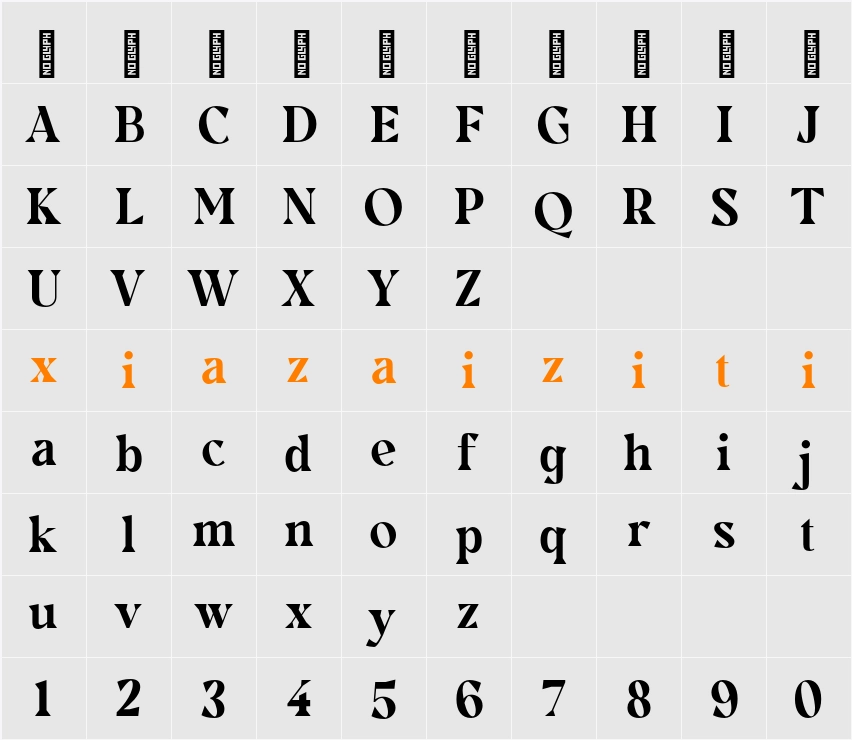 Chromate 字符映射表